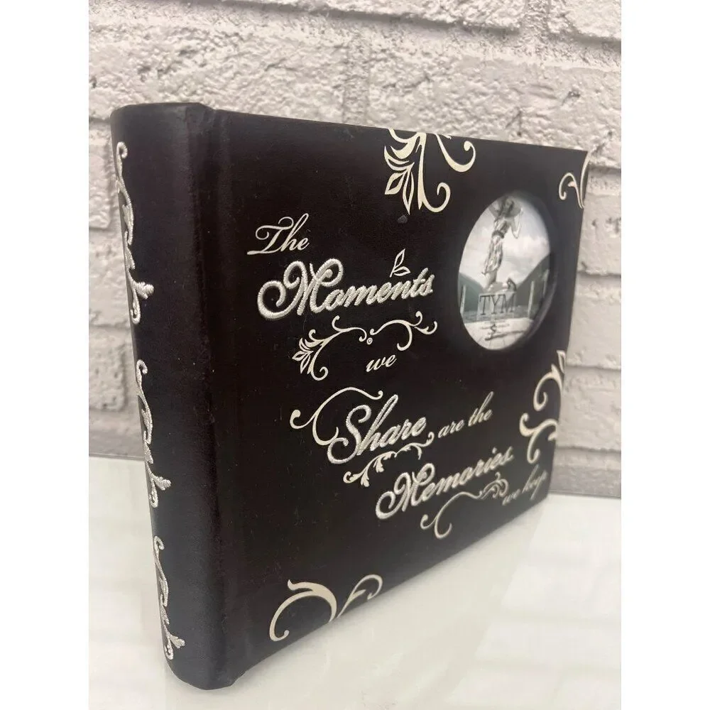 TYM Memories Brown Faux Leather With Cream Stitching Memories Photo Album